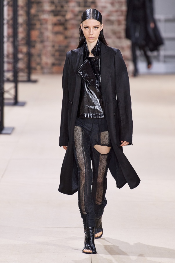 Black Sheer trousers Ann Demeulemeester - Vitkac Canada